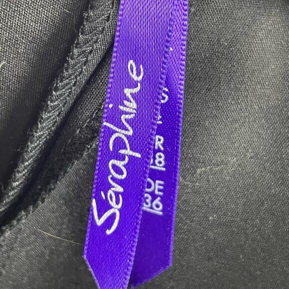 Seraphine Maternity Black Over the Pump Skinny Crease Pants Size 4‎ - Picture 4 of 6